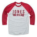 Mens Baseball T-Shirt Red / Ash
