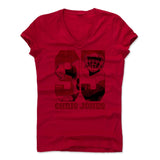 Womens Women's V-Neck True Red